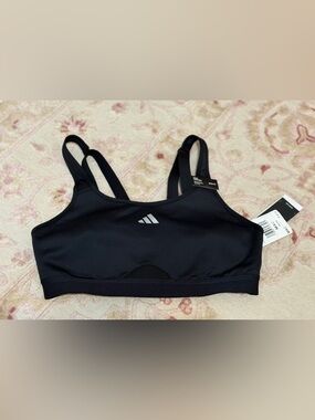 adidas NWT Black Strappy High Support Sports Bra